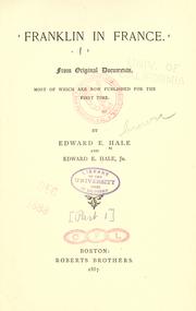 Cover of: Franklin in France by Edward Everett Hale