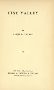 Cover of: Pine Valley by Lewis B. France, Lewis B. France