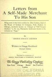Letters from a self-made merchant to his son by Lorimer, George Horace