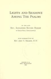 Cover of: Lights and shadows among the Psalms