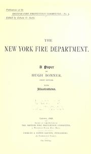 Cover of: The New York Fire Department: a paper