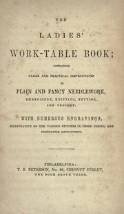 Cover of: The ladies' work-table book by 