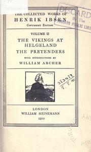 Cover of: The vikings at Helgeland by Henrik Ibsen