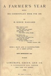 Cover of: A farmer's year by H. Rider Haggard