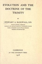 Cover of: Evolution and the doctrine of the Trinity