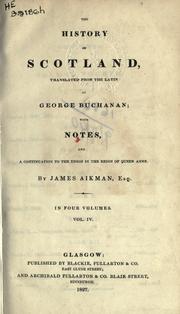 Cover of: The history of Scotland by George Buchanan