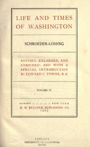 Cover of: Life and times of Washington by John Frederick Schroeder