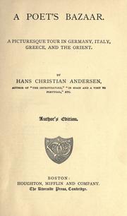 Cover of: A poet's bazaar by Hans Christian Andersen