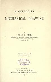 A course in mechanical drawing by Reid, John S.