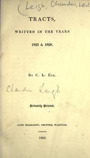 Cover of: Tracts by Chandos Leigh