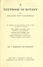 Cover of: A textbook of botany for colleges and universities by John Merle Coulter, John Merle Coulter