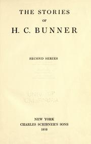 The stories of H.C. Bunner by H. C. Bunner