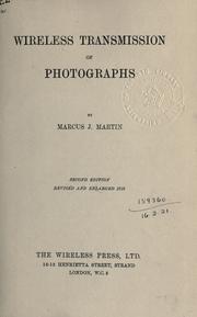 Cover of: Wireless transmission of photographs.