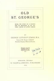 Cover of: Old St. George's by George Lothrop Starr