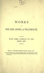 Stones of stumbling by Lionel A. Tollemache