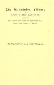 Athletics and football by Shearman, Montague Sir