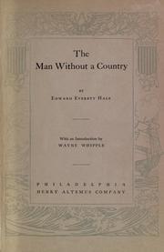 Cover of: The man without a country by Edward Everett Hale