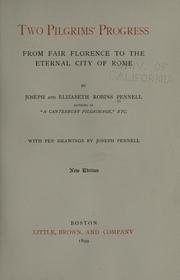 Cover of: Two pilgrims' progress by Joseph Pennell