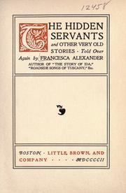 Cover of: The hidden servants and other very old stories