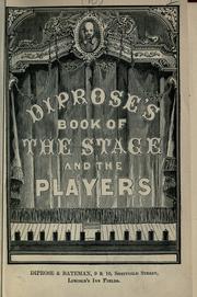 Cover of: Diprose's book of the stage and the players.