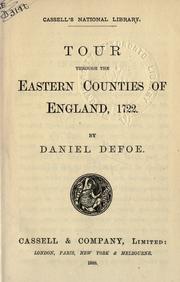 Cover of: Tour through the Eastern counties of England, 1722.