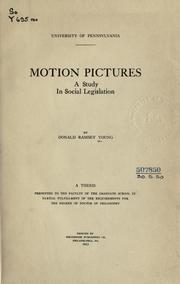 Motion pictures by Donald Ramsey Young