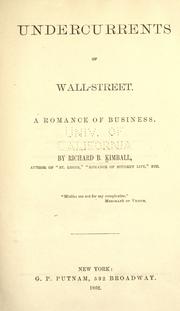 Cover of: Undercurrents of Wall-Street: a romance of business