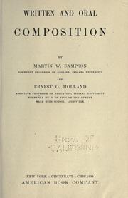 Cover of: Written and oral composition