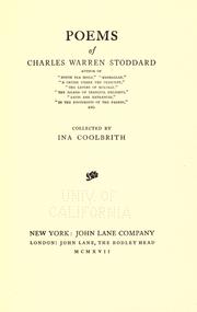 Cover of: Poems of Charles Warren Stoddard