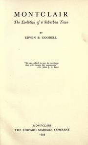 Montclair by Edwin B. Goodell