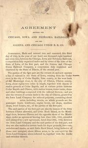 Leases of Chicago, Iowa & Nebraska Railroad, Cedar Rapids & Missouri River R.R. Co., Beloit & Madison R.R. Co. to the Galena & Chicago Union R.R. Co by Chicago, Iowa, and Nebraska Railroad.