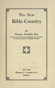 Cover of: The new Bible-country