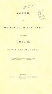 Cover of: Youth, or Scenes from the past: and other poems.