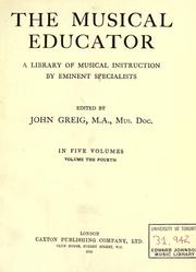 The musical educator by John Greig