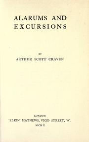 Cover of: Alarums and excursions.