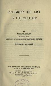 Cover of: Progress of art in the century