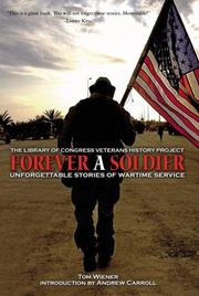 Cover of: Forever a Soldier by Tom Wiener