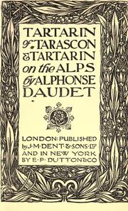 Cover of: Tartarin of Tarascon ; Tartarin on the Alps by Alphonse Daudet