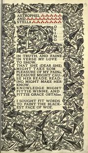 Cover of: Sonnets. by Sir Philip Sidney