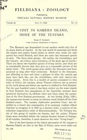 Cover of: A visit to Karewa Island: home of the tuatara