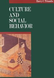 Cover of: Culture and social behavior
