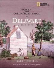 Cover of: Voices from Colonial America: Delaware 1638-1776 (NG Voices from ColonialAmerica)