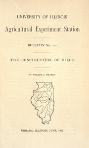 Cover of: The construction of silos
