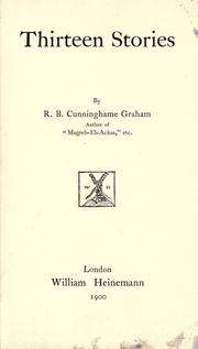 Cover of: Thirteen stories by R. B. Cunninghame Graham