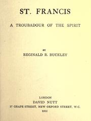 Cover of: St. Francis: a troubadour of the spirit.