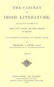 Cover of: The cabinet of Irish literature by Charles Anderson Read