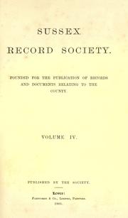 Miscellaneous records by Sussex Record Office