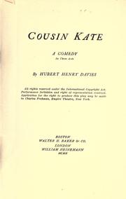 Cover of: Cousin Kate: a comedy in three acts