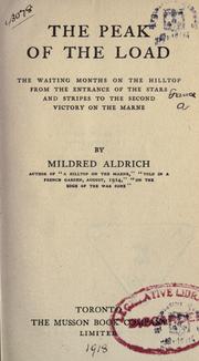 Cover of: The peak of the load by Mildred Aldrich