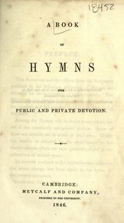 Cover of: A Book of hymns for public and private devotion. by 